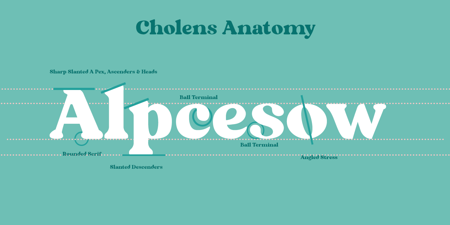 Cholens Italic Font preview